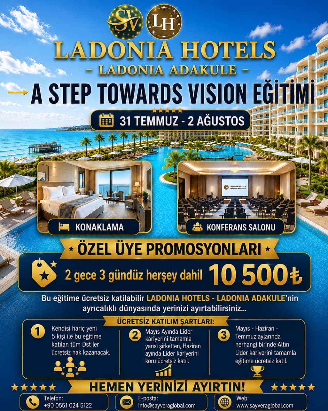 A Step Towards Vision Eğitimi 31 Temmuz - 2 Ağustos